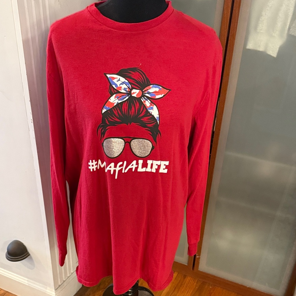Buffalo Bills Mafia Women’s Long Sleeve Tee Shirt - Large